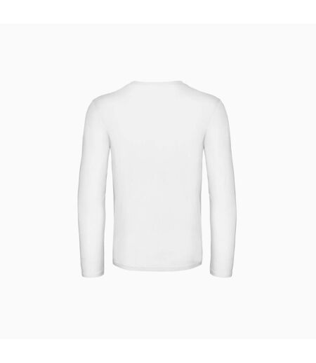 B&C Mens #E190 T-Shirt à manches longues (Blanc) - UTRW6530