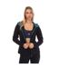 Womens/ladies Series-3 Warm Up Track Jacket Black Skins-1
