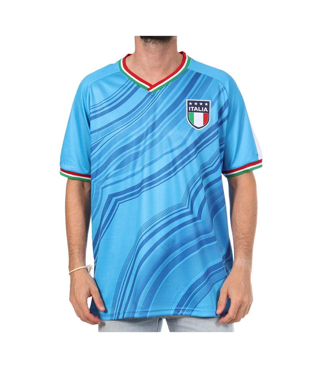 Italie maillot supporter bleu mixte sport zone-1