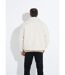 Blouson façon peau lainée, col montant-2