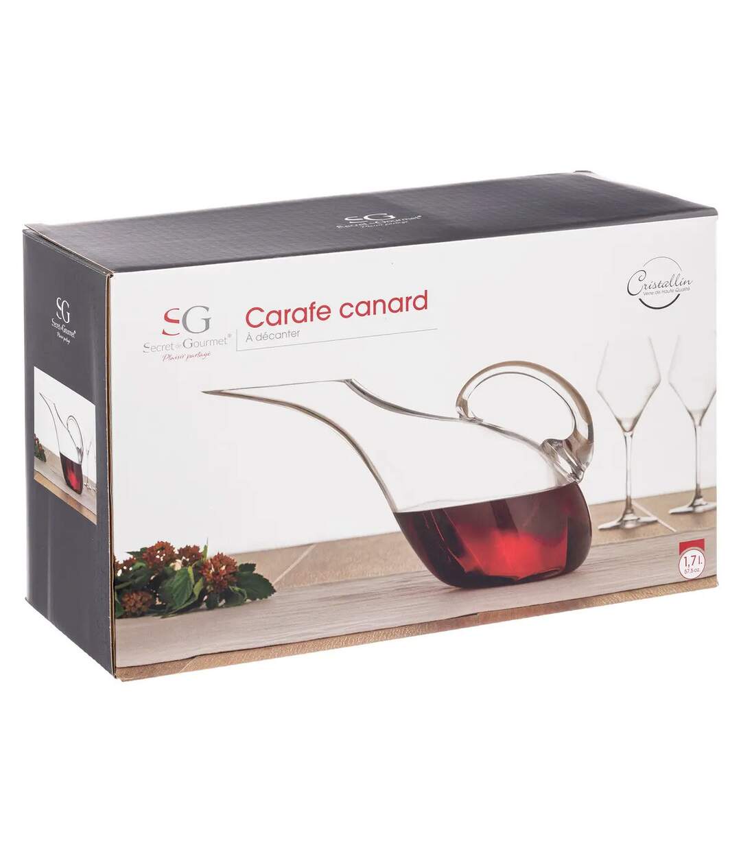 Carafe à Décanter Canard 1,7L Transparent-3