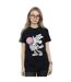 Disney Femmes/Les femmes Minnie Mouse Gum Bubble Cotton Boyfriend T-Shirt (Noir) - UTBI37891-2