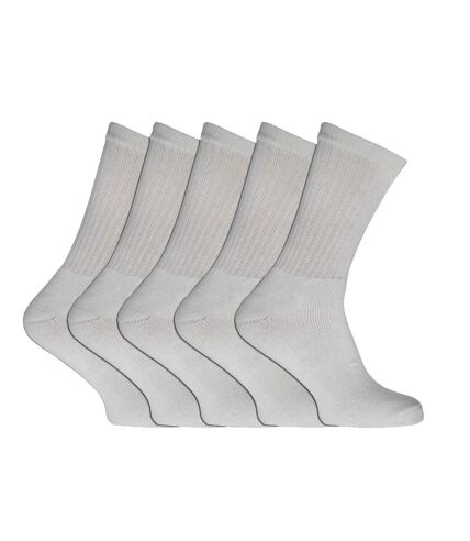 Chaussettes de sport unies (5 paires) - Homme (Blanc) - UTMB122