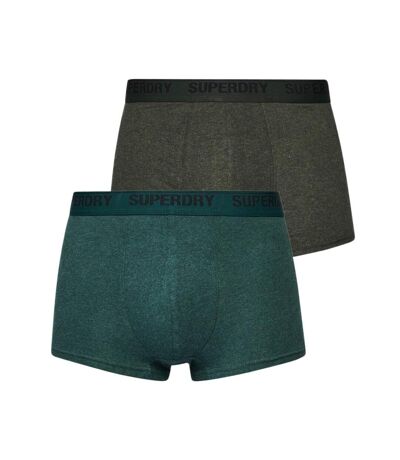 Lot x2 Boxers Gris/Vert Homme Superdry M3110346A - S