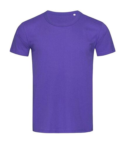 T-shirt col rond stars ben homme violet Stedman