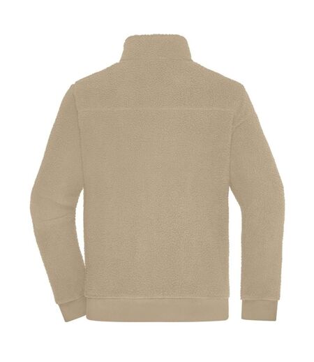 Veste Polaire Adulte Beige Gris James And Nicholson