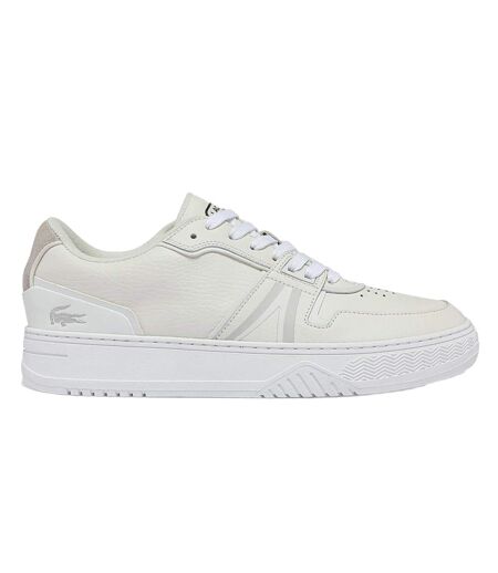 Unisex adult l001 leather trainers white Lacoste