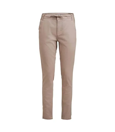 Womens/ladies Freehold Regular Chinos Khaki James Harvest