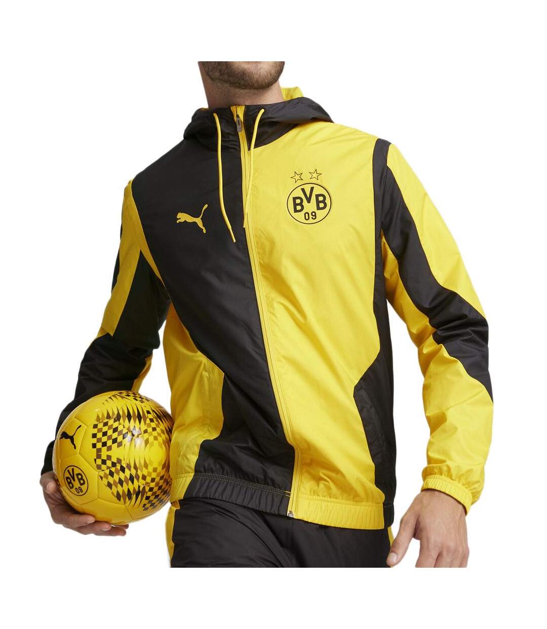 Dortmund veste noire/jaune homme puma 774202 - s-1