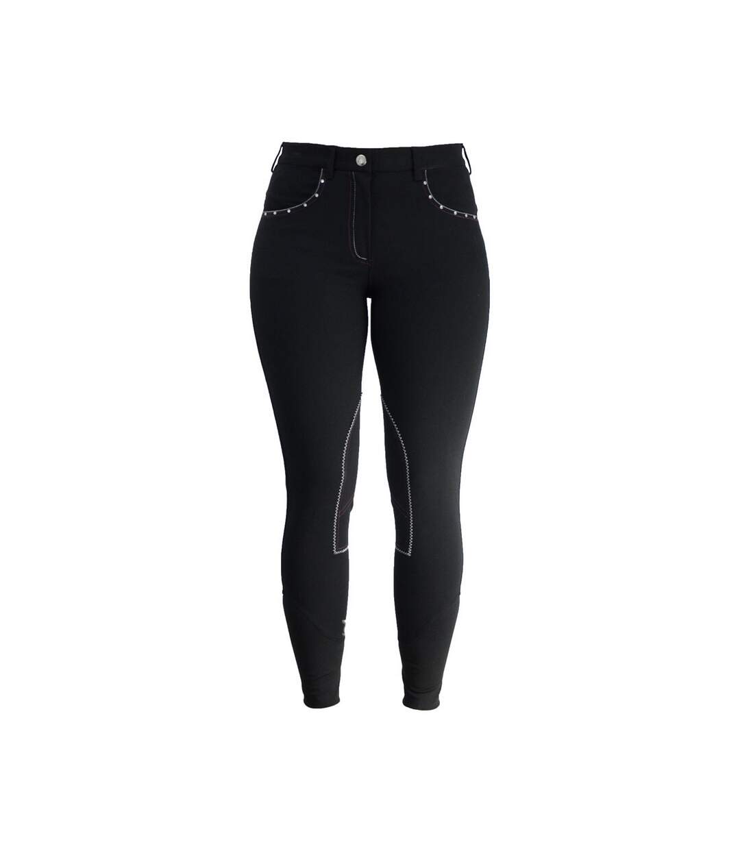 Pantalon d´équitation femme noir / pourpre HyPERFORMANCE-1