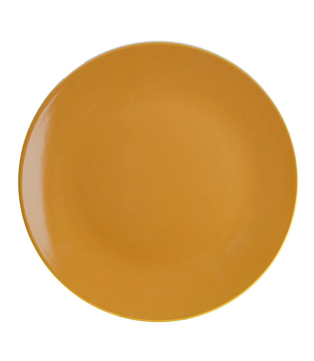 Lot de 6 Assiettes Plates Colorama 26cm Jaune-1