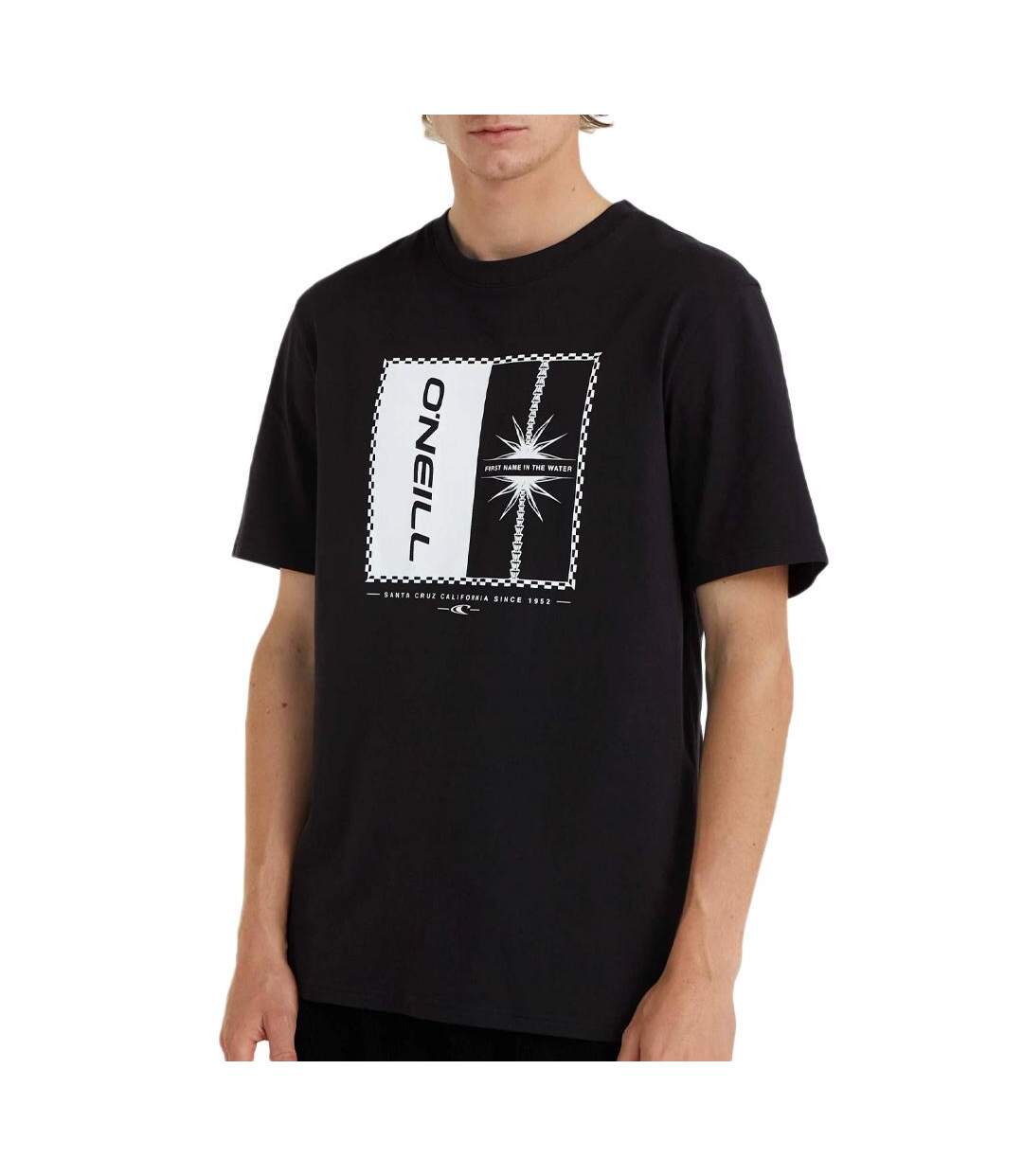 T-Shirt noir homme o'neill mix & match-1