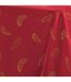 Nappe Imprimé Métallisé Adora 140x240cm Rouge & Or-2
