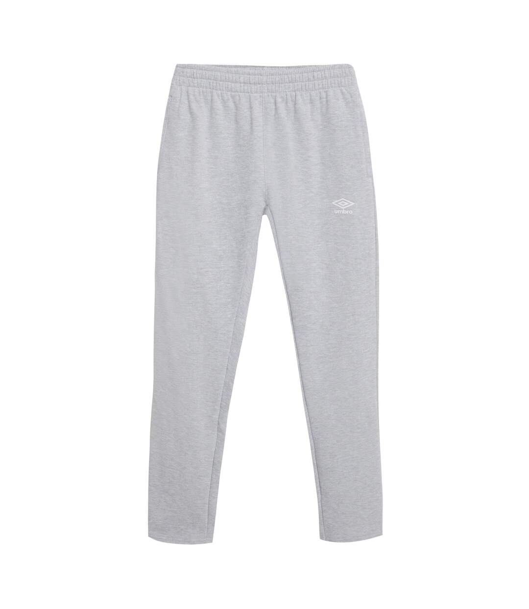 Mens fleece jogging bottoms grey marl Umbro-1