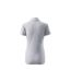Womens/ladies Pique Polo Shirt Light Grey Malfini-3