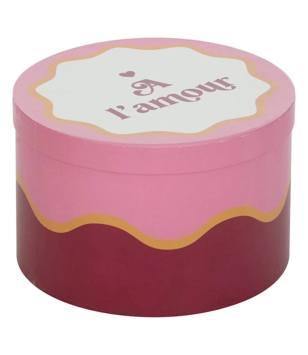 Lot de 4 Boîtes Déco Chéri 25cm Rouge-4