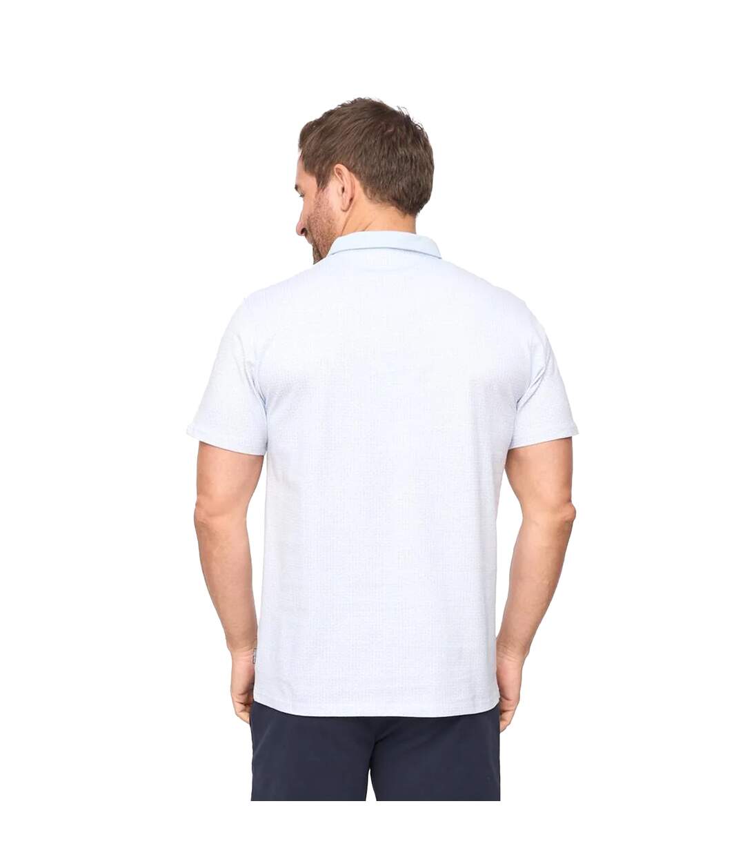Mens Calvert Polo Shirt Light Blue Bewley & Ritch-3
