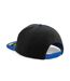 Casquette ajustable original noir / bleu roi vif Beechfield