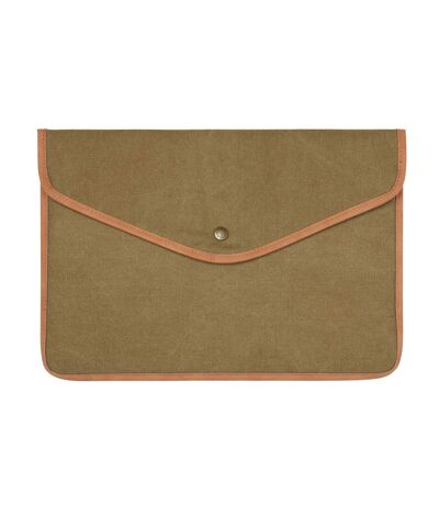 Bosler canvas recycled laptop sleeve one size green Vinga