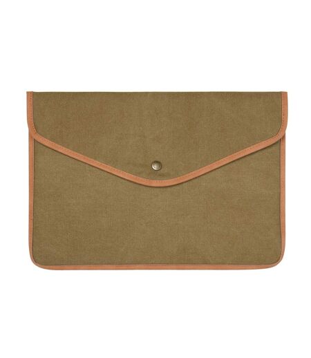 Bosler canvas recycled laptop sleeve one size green Vinga