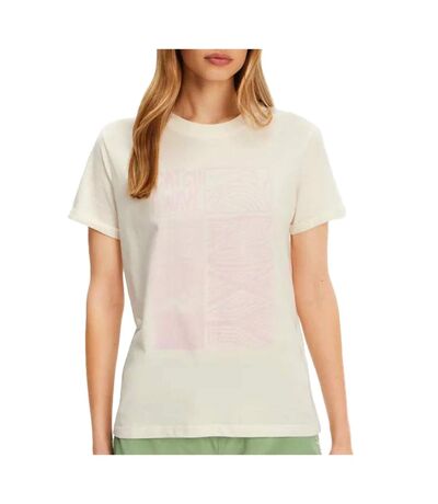 T-shirt ecru/rose femme roxy oceanregular - m