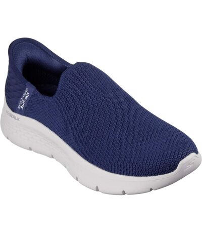 Womens/ladies go walk flex sunset view shoes navy Skechers