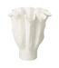Vase Déco en Céramique Calyx 31cm Blanc-1
