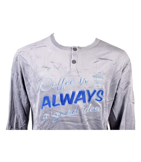 Pyjama Homme Long SWEET SECRET Q2733 POLAIRE GRIS