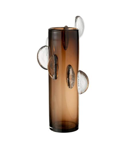 Vase Design en Verre Steggy 46cm Marron