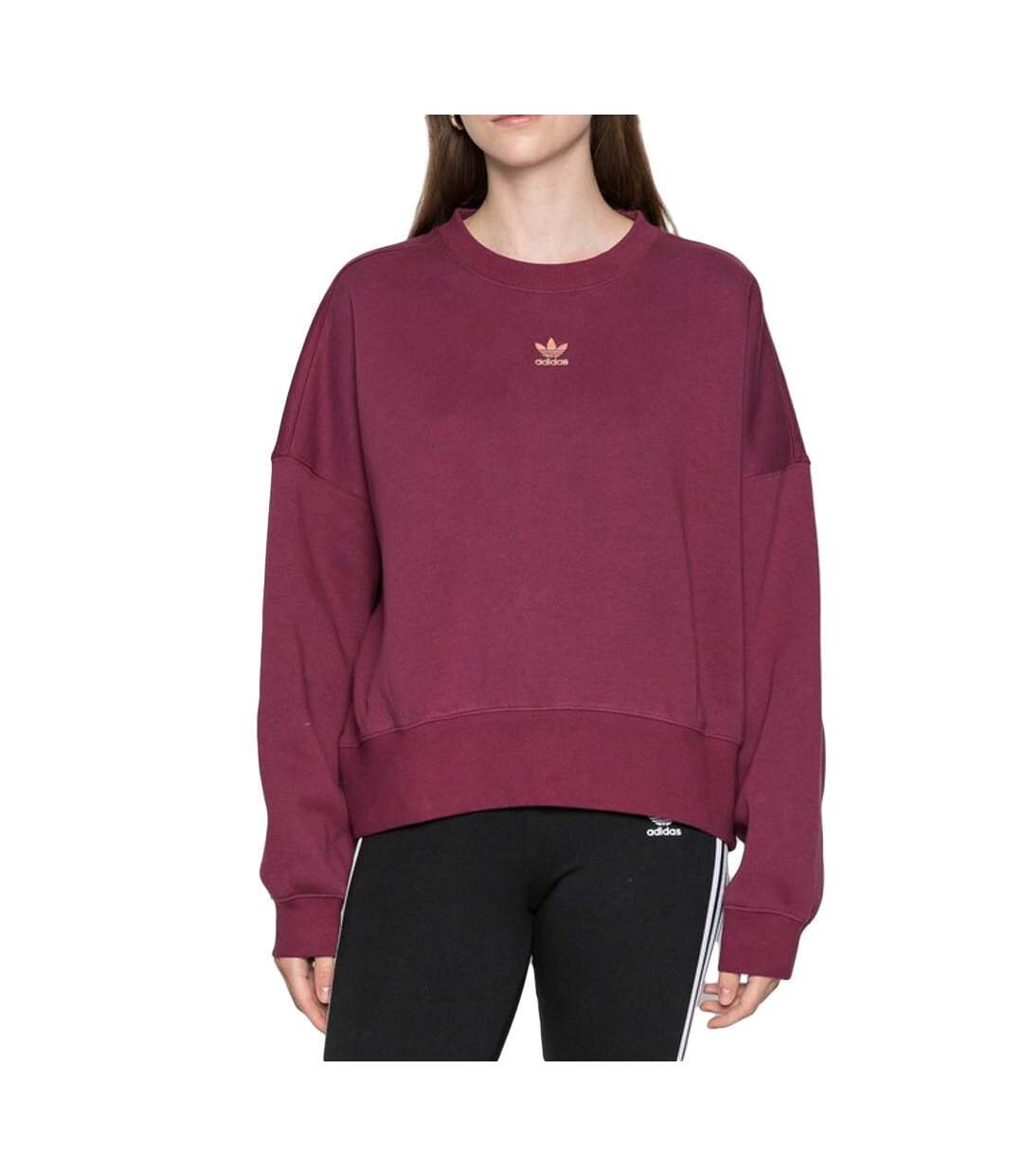 Sweat Violet Femme Adidas Sweatshirt - 40-1