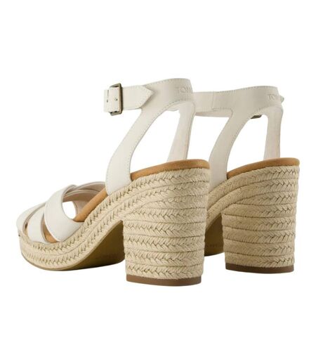 Womens/ladies Majorca Strappy Suede Sandals Light Sand Toms