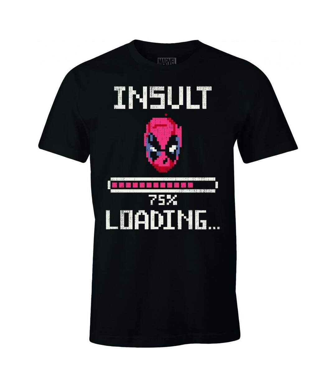 T-shirt Insult Loading Homme Noir Deadpool-2