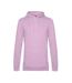 Sweat À Capuche Motif/style Uni Homme Rose Bonbon B&C-1