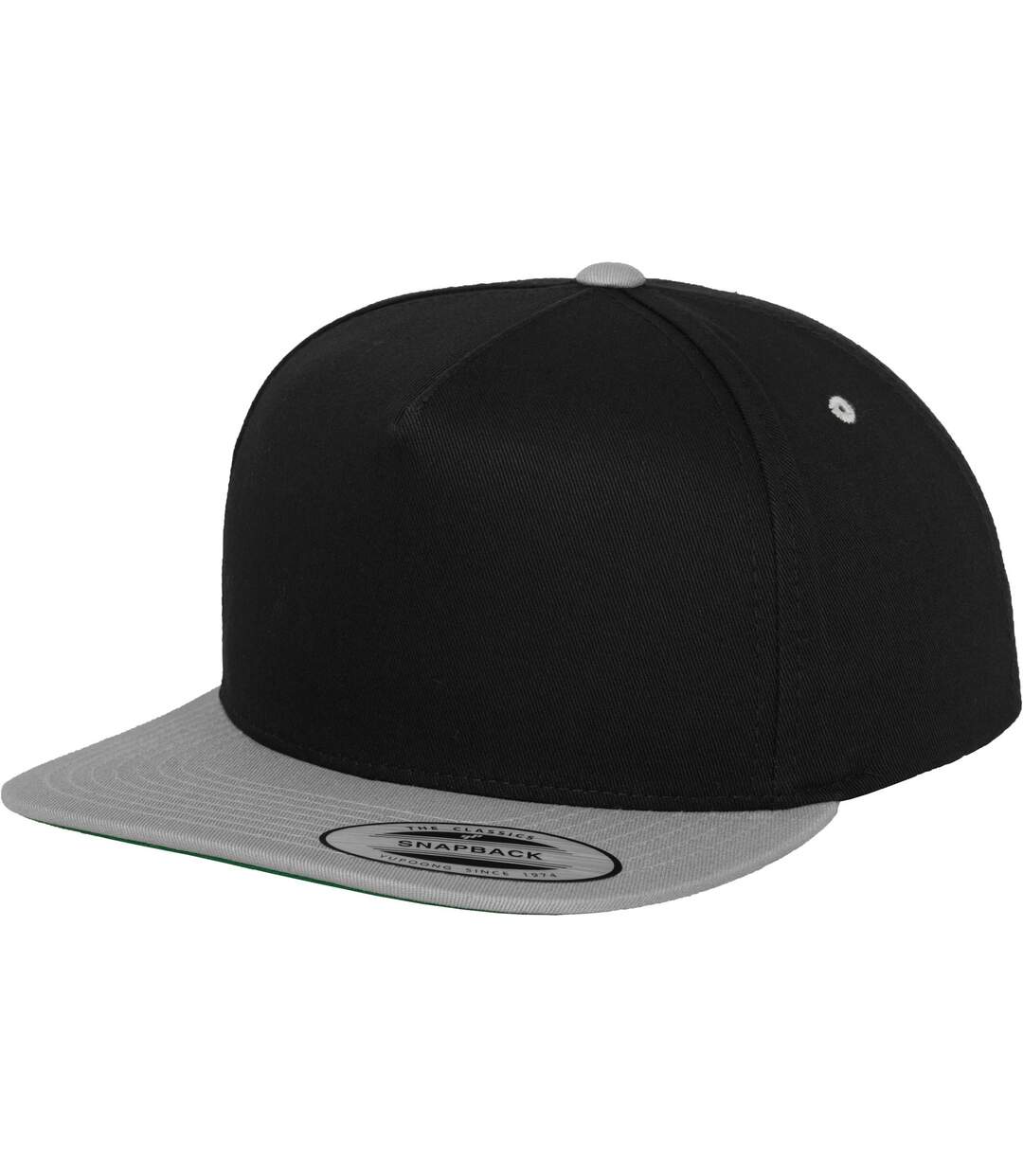 Casquette ajustable flexfit adulte noir / argenté Yupoong-1