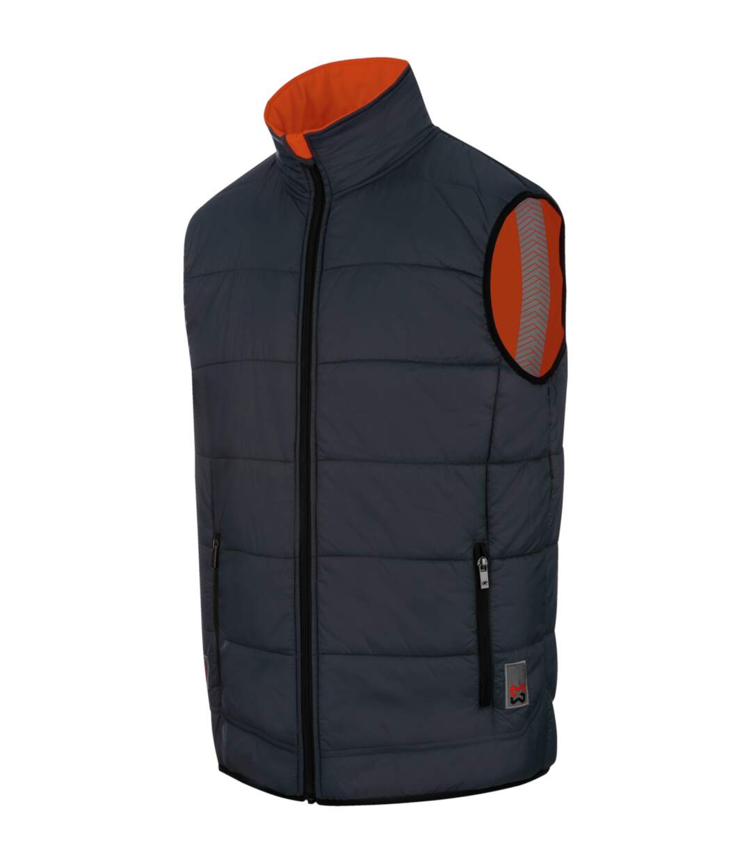 Gilet de travail haute-visibilité réversible orange fluo Würth MODYF-3