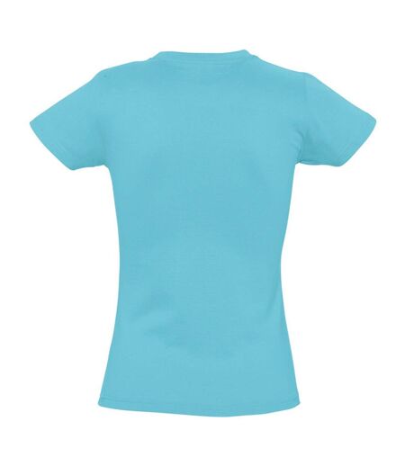 SOLS Womens/Ladies Imperial Heavy Short Sleeve Tee (Blue Atoll)