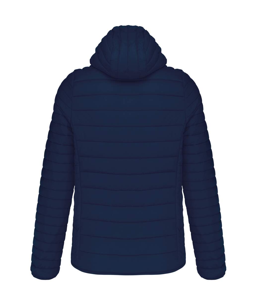 Mens lightweight hooded padded jacket navy Kariban