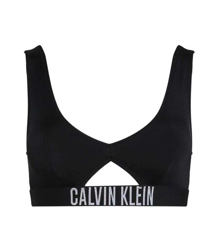 Haut De Maillot De Bain Motif/style Découpé Femme Noir Calvin Klein