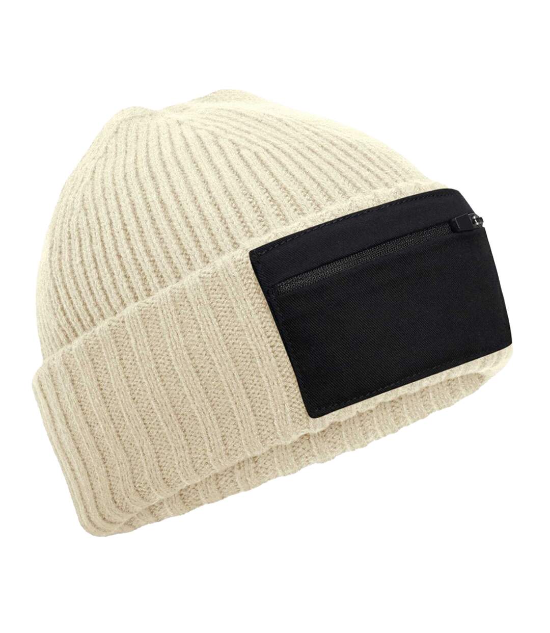 Bonnet Adulte Sable Noir Beechfield-1