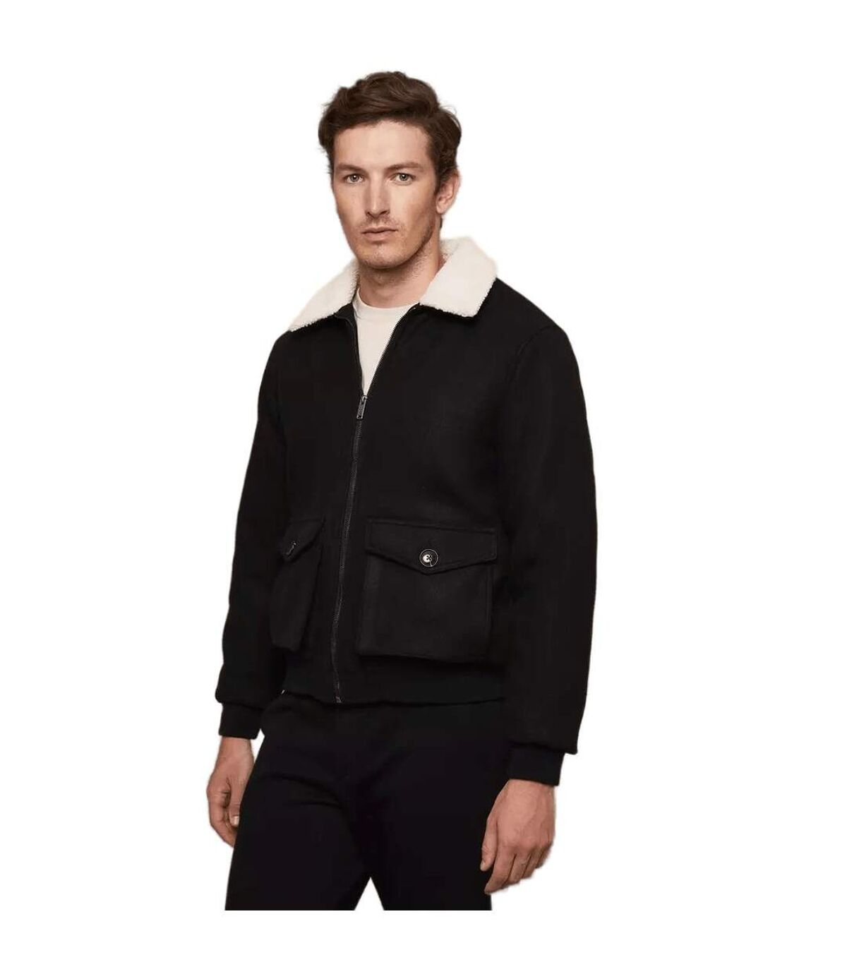 Burton Mens Faux Wool Regular Jacket (Black)