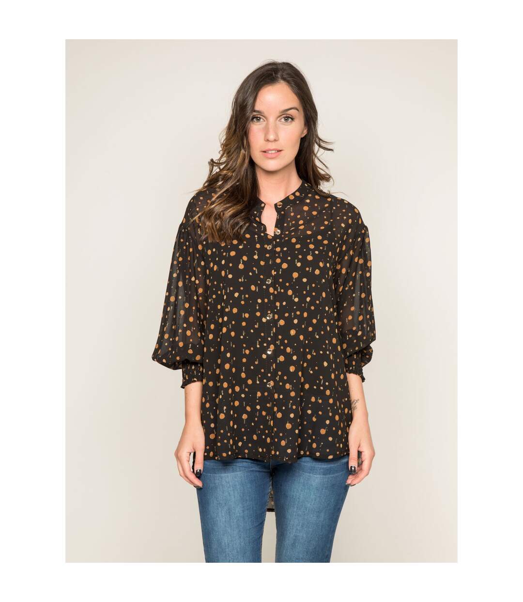 Chemise motifs ORIGAMI - Dona X Lisa-1