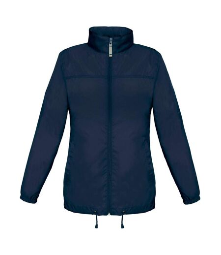 B&c Womens/ladies Sirocco Lightweight Windproof, Showerproof & Water Repellent Jacket Veste Légère Coupe-vent, Imperméable Et Déperlante Bleu Marine B And C