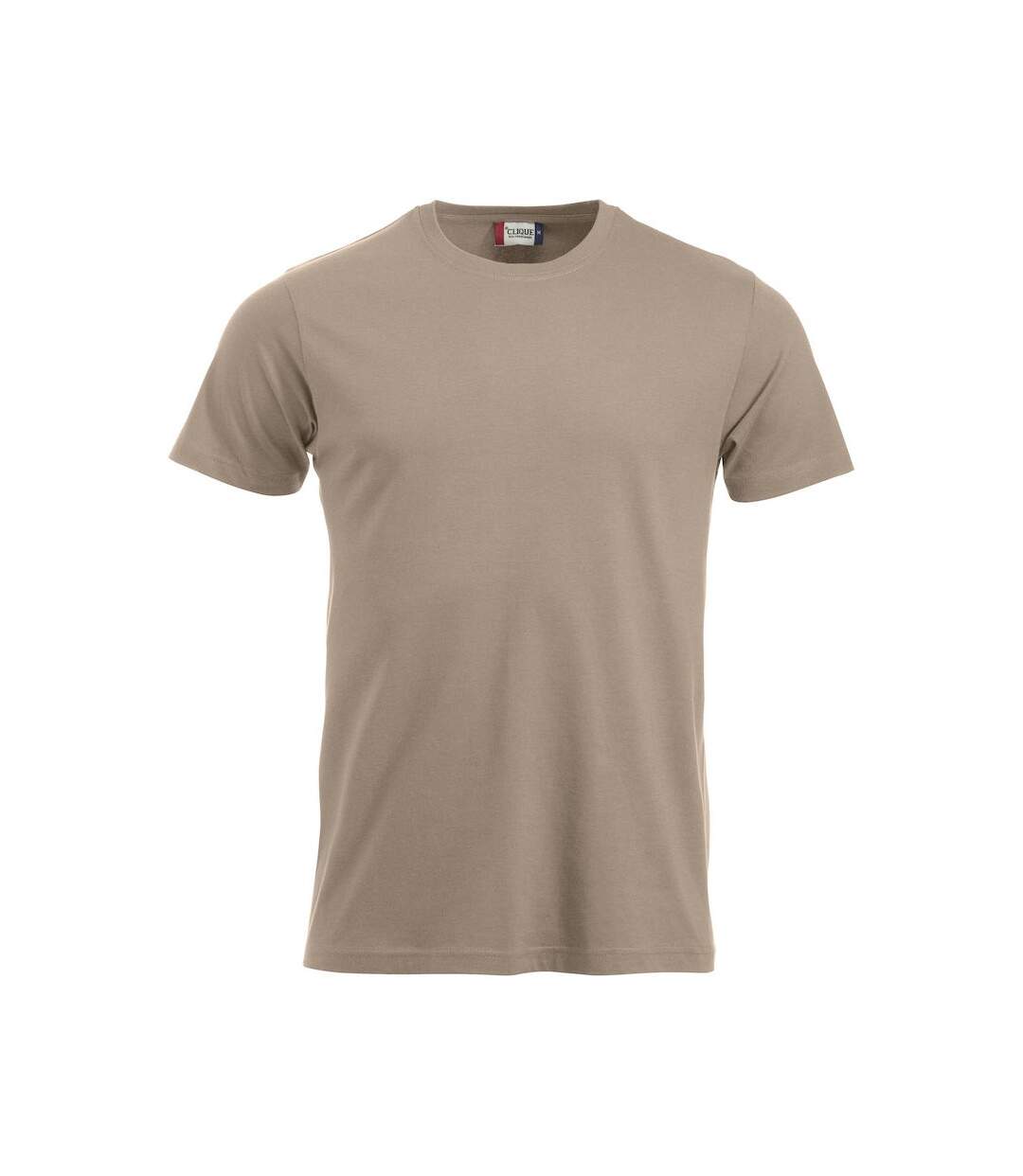 T-shirt new classic homme marron pâle Clique