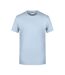 T-shirt Basic Homme Bleu Clair James And Nicholson-1