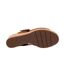 Womens/ladies Wedge Sandals Tan Clarks-4