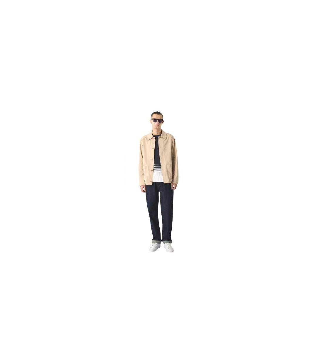 Surchemise Motif/style À Motifs Homme Beige Pretty Green-1
