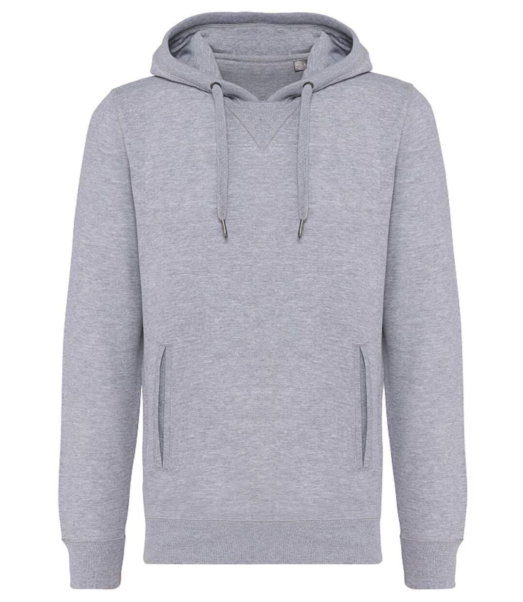 Sweat shirt à capuche coton bio - Mixte - K4009 - gris oxford