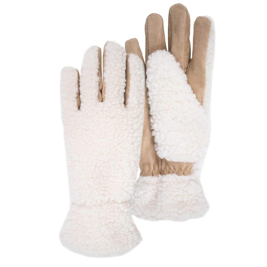 Isotoner Gants femme en sherpa, doublé chaud-1