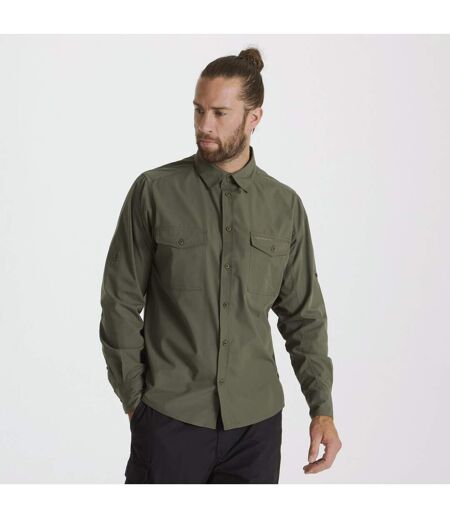 Mens Expert Kiwi Long-sleeved Shirt Cedar Green Craghoppers