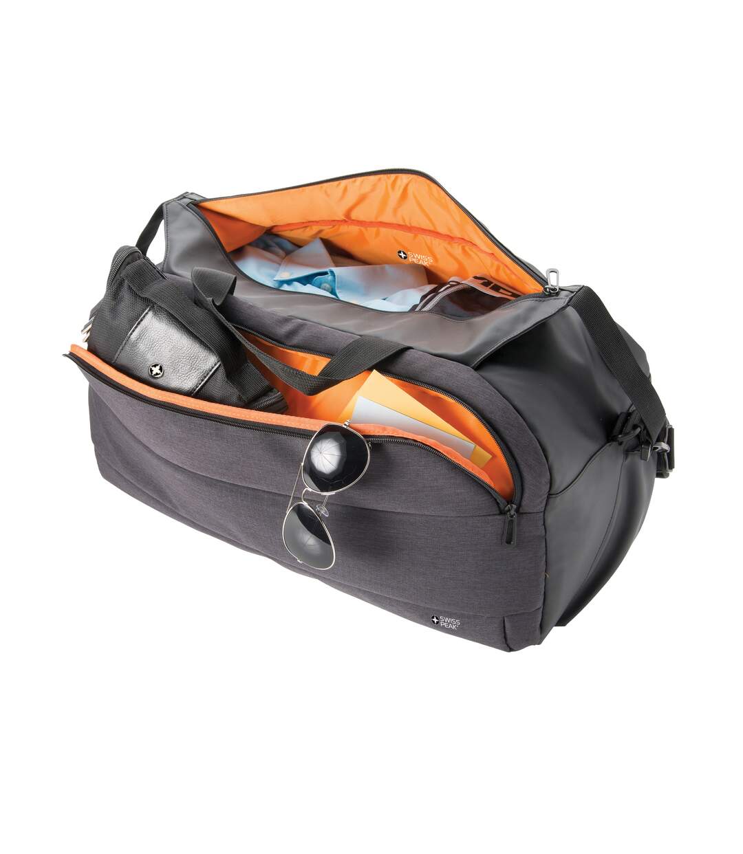 Sac De Weekend Modern Taille Unique Noir Swiss Peak-3